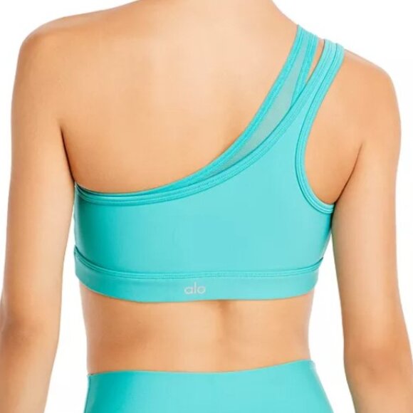 Alo Yoga Airlift Excite Sports Bra S Ocean Teal Perfect Condition - Picture 3 of 3